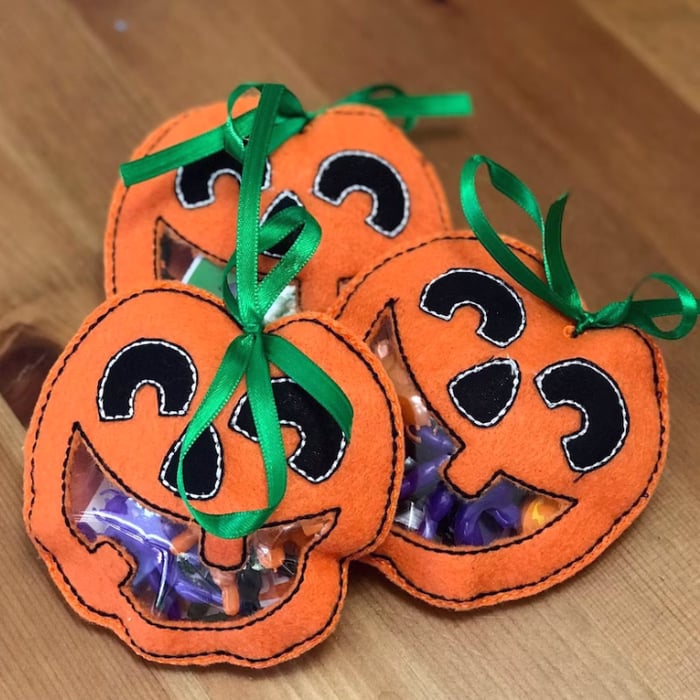 GRATIS 10 + 5 | 🍬 Halloween Handmade Ghost Treat Tasche