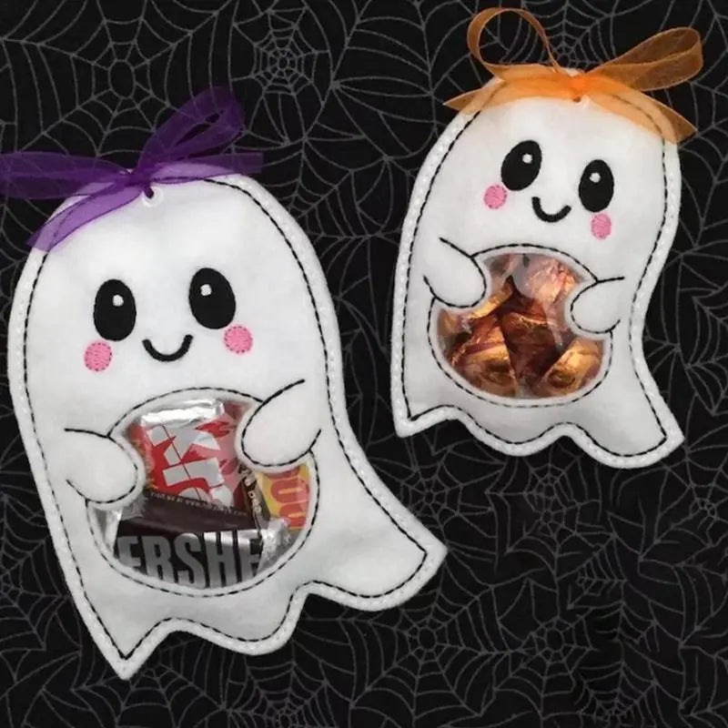 GRATIS 10 + 5 | 🍬 Halloween Handmade Ghost Treat Tasche