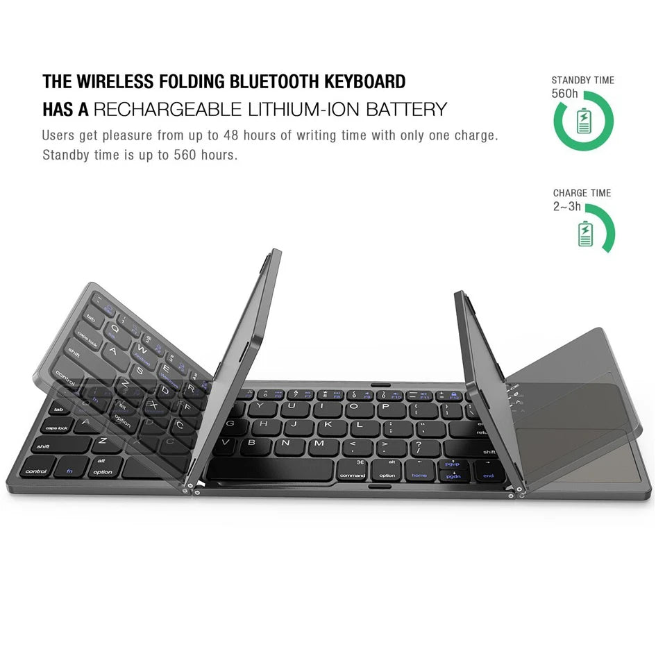 ErgoType™: Die Klappbare Bluetooth-Tastatur für Effizientes Arbeiten