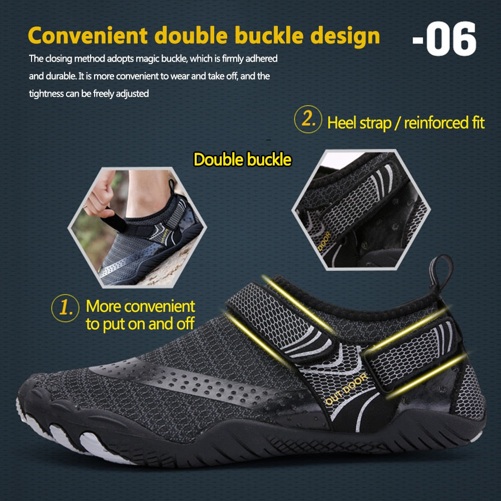Breathable Double Buckle Unisex Water Shoes